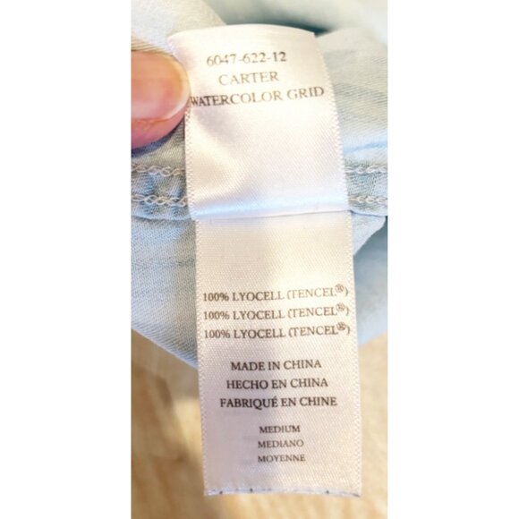 Rails Carter Watercolor Grid Button Down Shirt Size Medium - Picture 6 of 8